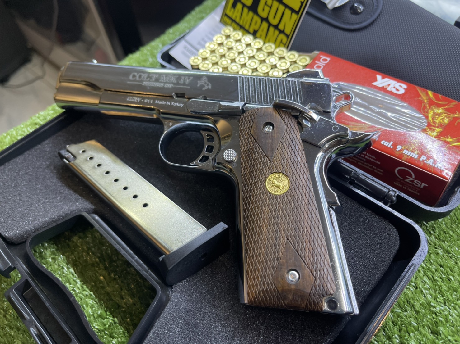 KUZEY M1911 ลาย Series 80 ลำกล้อง 5" เงินเงา