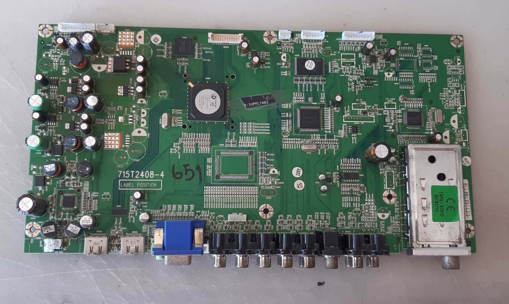อันที่ 651 PHILIPS 32PFL7482 ซีสเตร็ม 715T2408-4 ดีเทสแล้ว