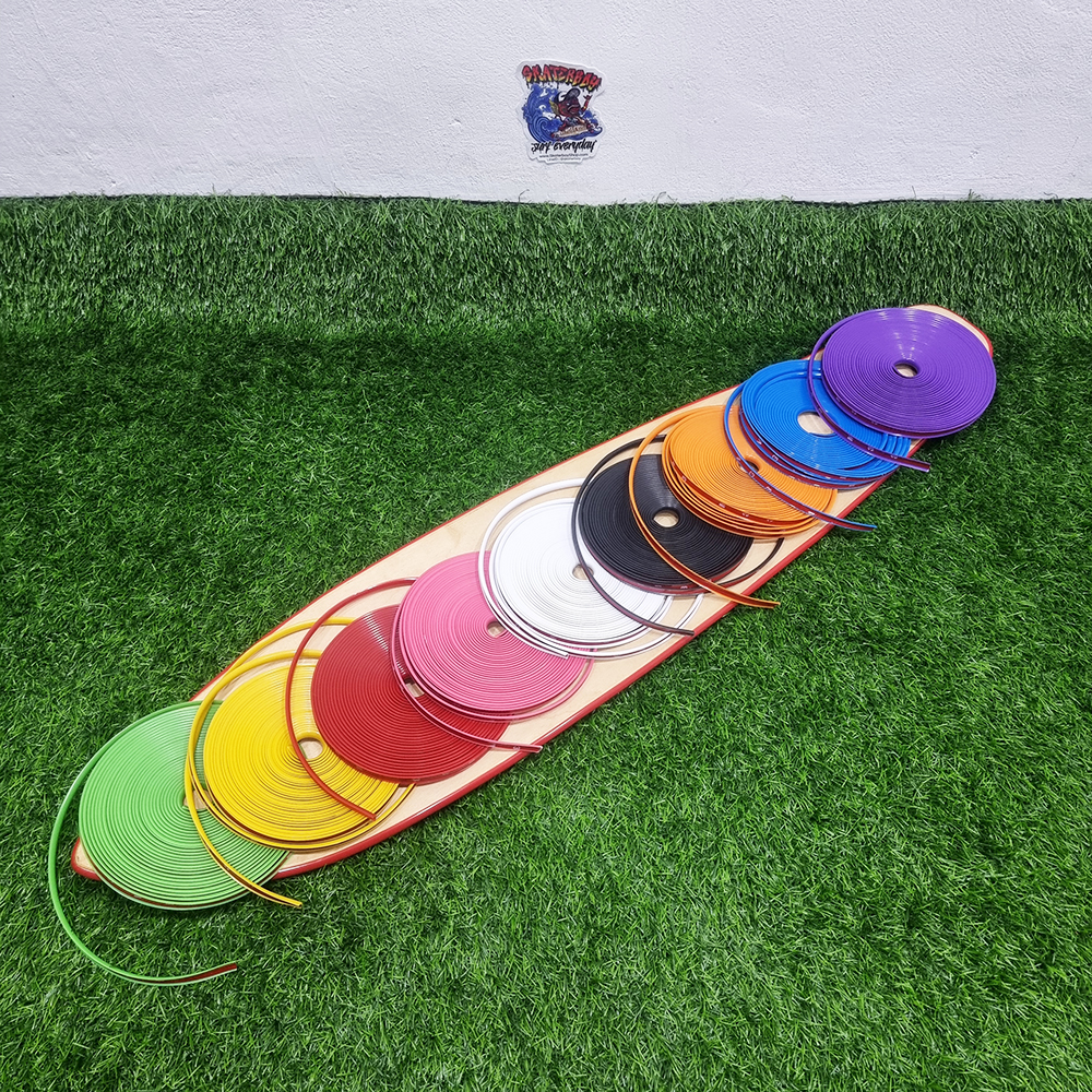 [0302] ขอบยางกันกระแทก สเก็ตบอร์ด ทุก2เมตร Free เทปใสกันน้ำ1ชิ้น Primerทำความสะอาดเพิ่มแรงยึด2ชิ้น