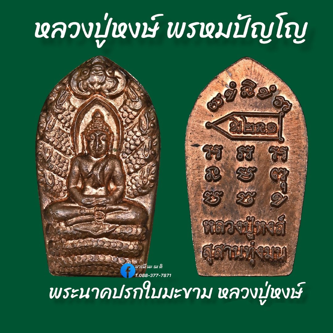 พระนาคปรกใบมะขาม หลวงปู่หงษ์ พรหมปัญโญ