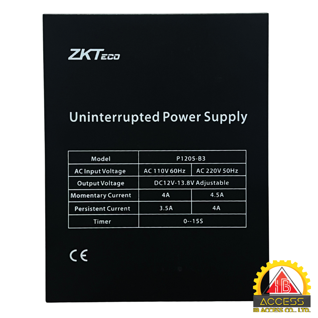 Power Supply 12Vdc 4.5A ยี่ห้อ ZKTeco พร้อม Battery 12V 7Ah.