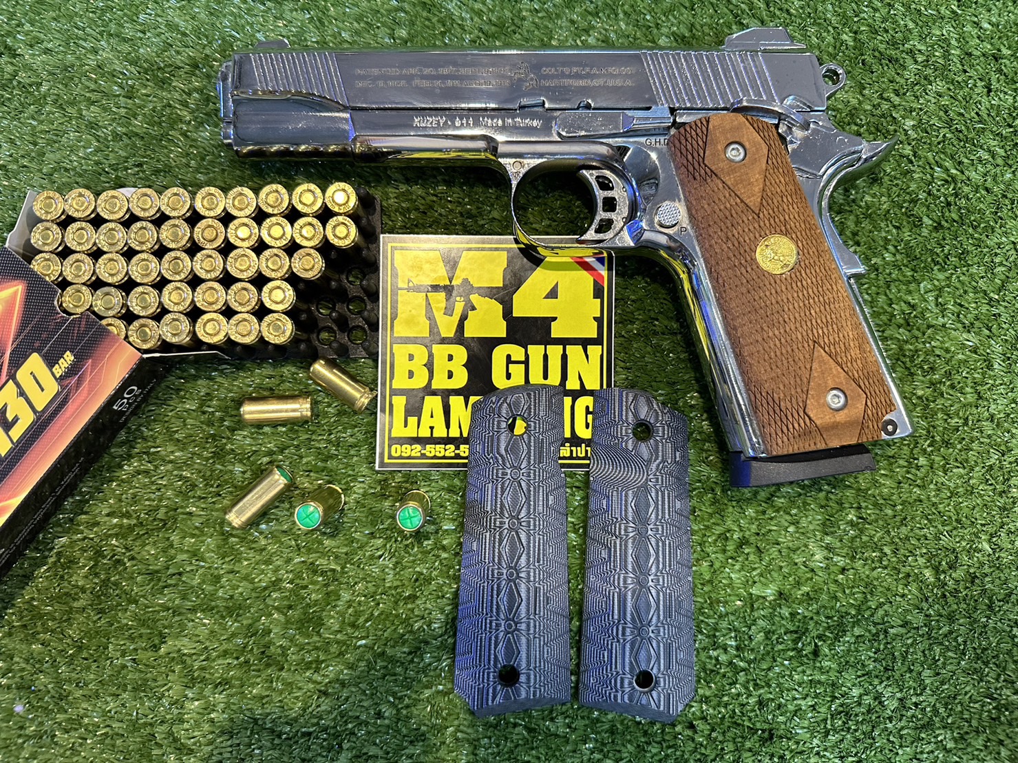 KUZEY M1911 ลาย 100 YEARS ลำกล้อง 5" เงินเงา