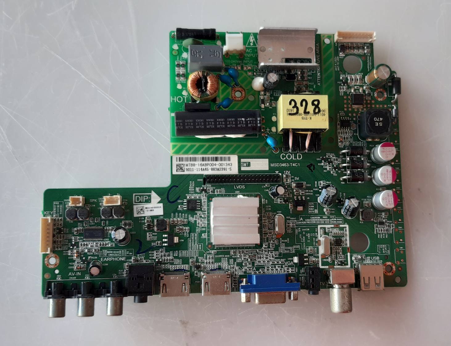 อันที่ 328 PHILIPS 32PHT5200S ซีสเตร็ม MSD3463-T4C1 ดีเทสแล้ว