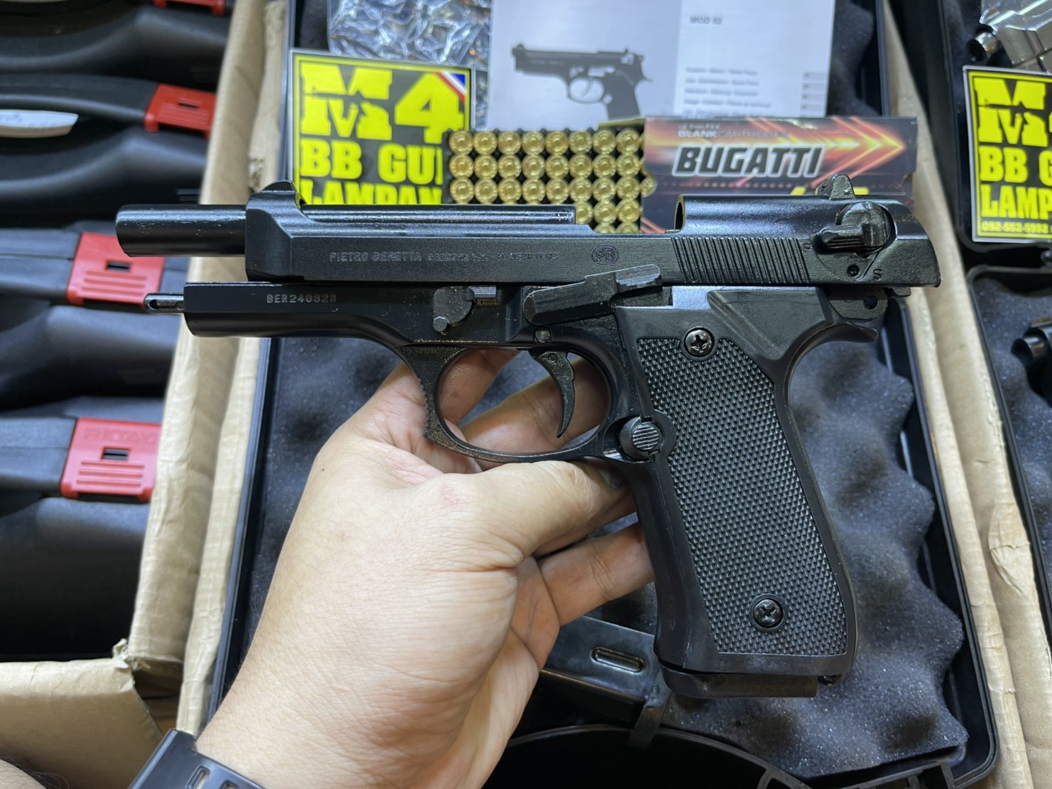 RETAY บาเรทต้า MOD 92 ดำ ด้าม ดำ