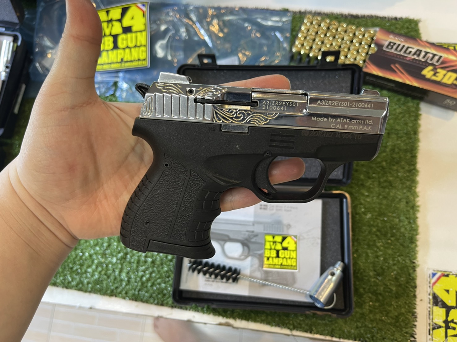 ZORAKI M906TD เงินเงา-ลายไทย