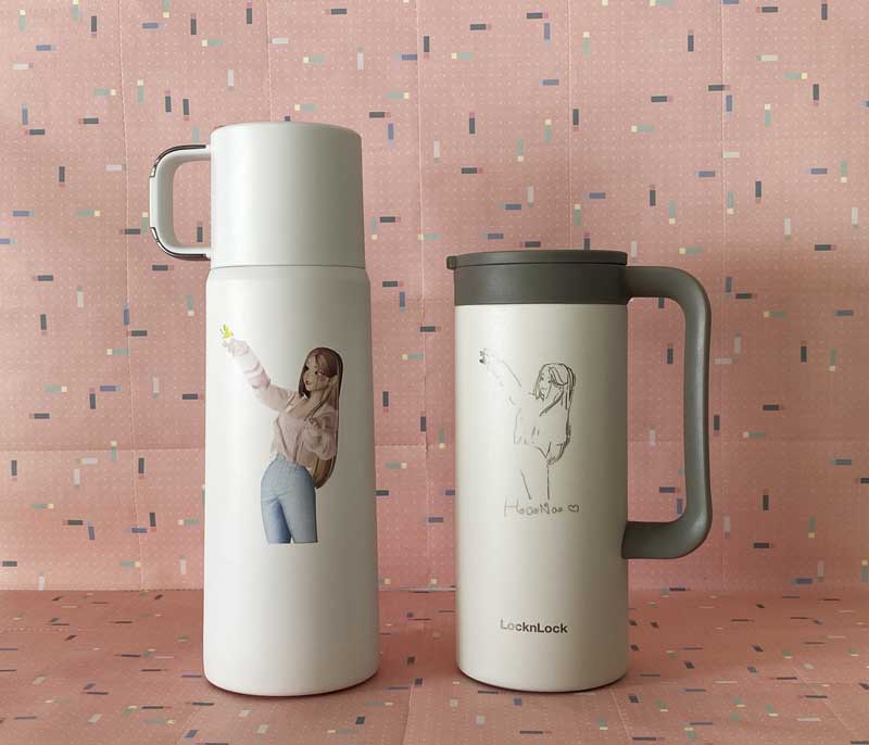 สลักชื่อ สลักข้อความ สลักรูป เลเซอร์ชื่อ เลเซอร์ข้อความ เลเซอร์รูป บนกระบอกน้ำ