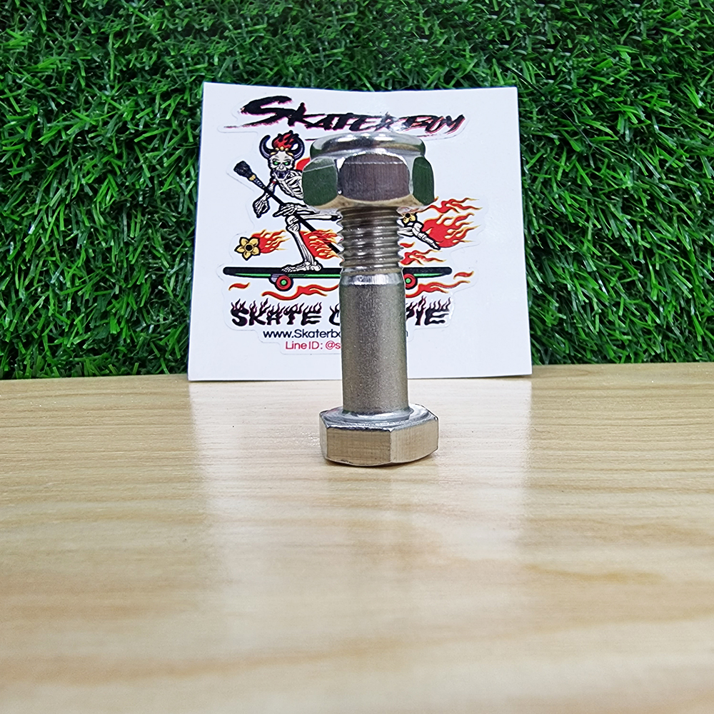 [0313] น็อต KingPin SM S7 ตัวผู้สูงขึ้นกันน็อตคลาย พร้อมตัวเมีย รุ่นพิเศษ บ่าสูงลูกปืนใหญ่