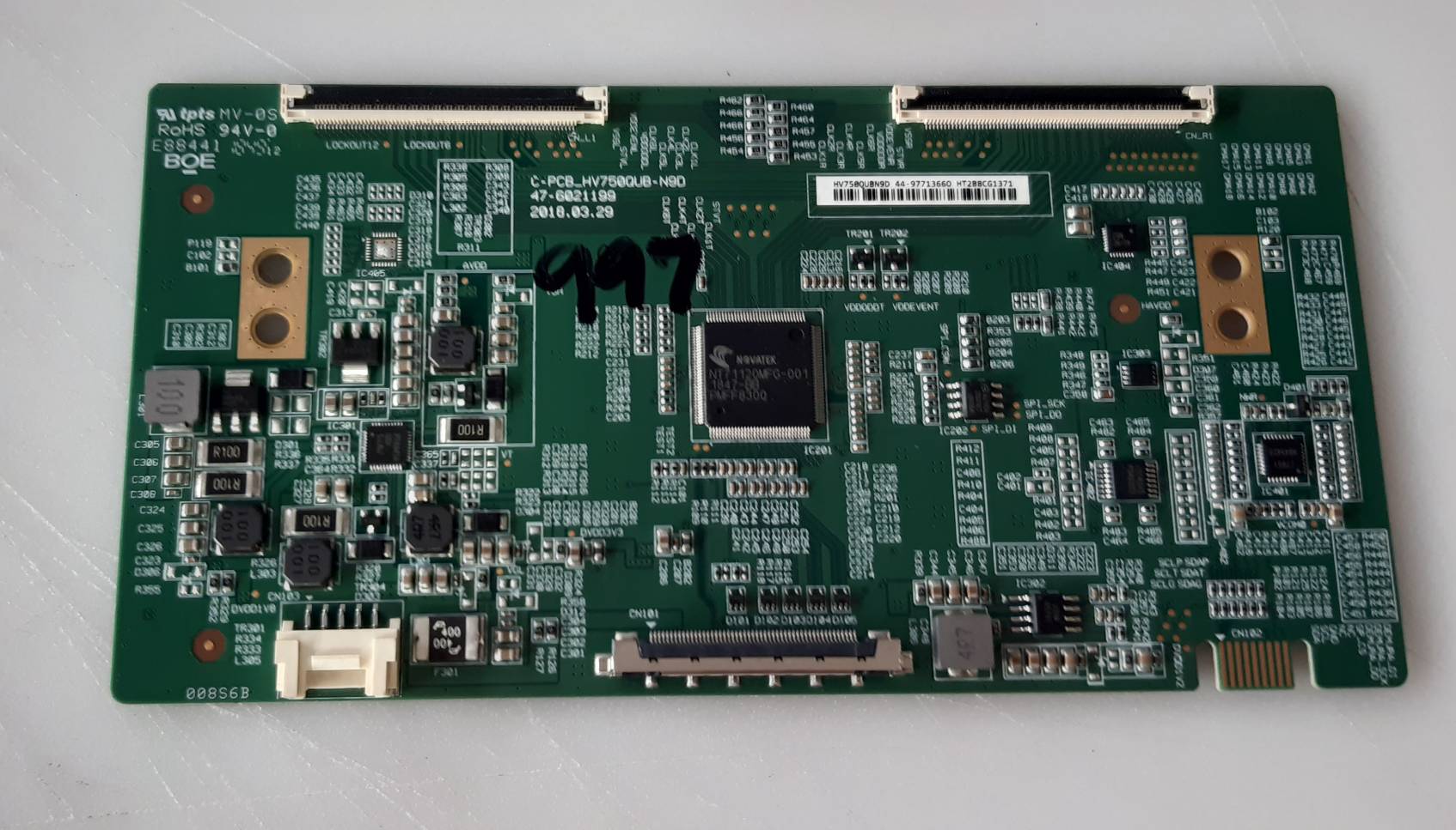 อันที่ 997 LG 75UK6500PTB ทีคอน C-PCB_HV750QUB-N90 ดีเทสแล้ว