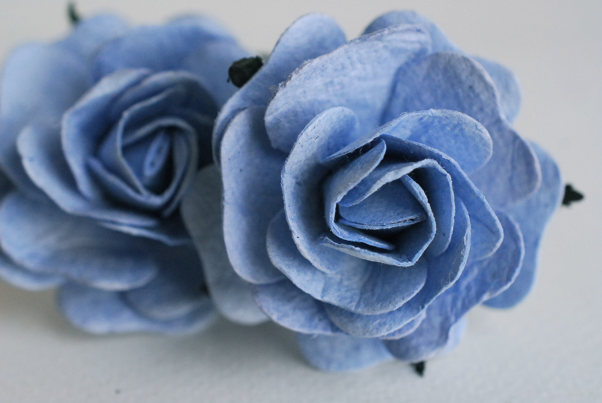 ดอกไม้กระดาษสา,ดอกกุหลาบกระดาษ กุหลาบ ดอกไม้ประดิษฐ์ สำหรับของชำร่วย, งานแต่งงาน,ทำข้อมือดอกไม้เพื่อนเจ้าสาว ดอกกุหลาบ PUL4-4 N ขนาด 4.5 cm. สีน้ำเงินตุ่น #170