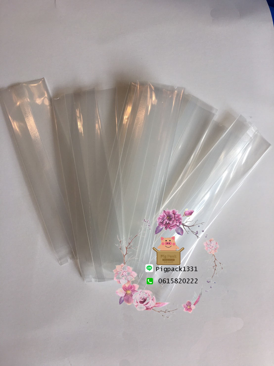 ซองVacuum Bagใสขุ่นขนาด 3x12 cm 100 ชิ้น : 007154