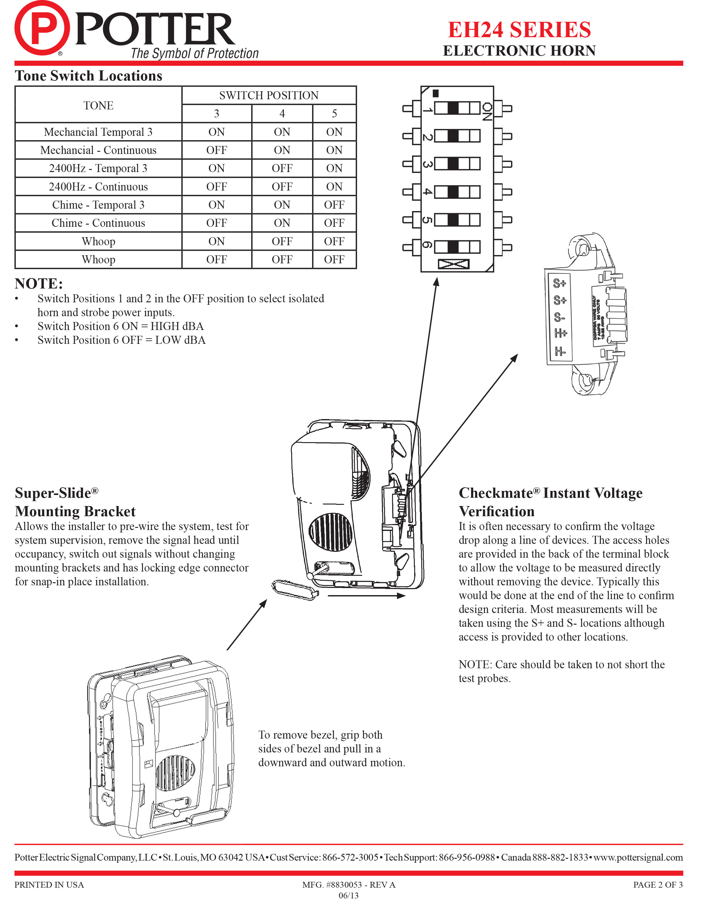 "NOHMI" Model EH-24R Notification Appliances and Lamps