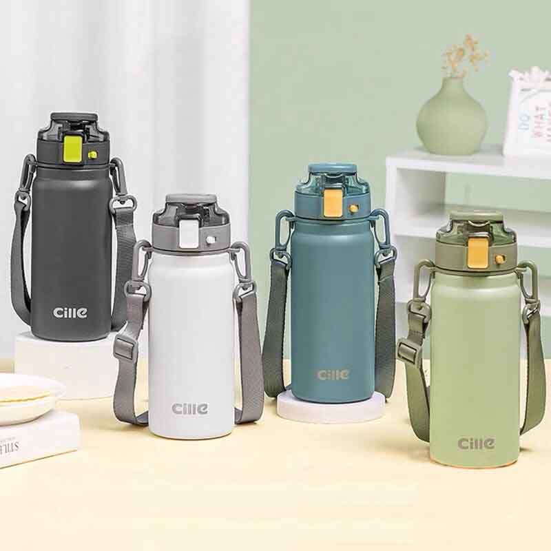 กระติกน้ำ พร้อมสายสะพาย 600 ml.