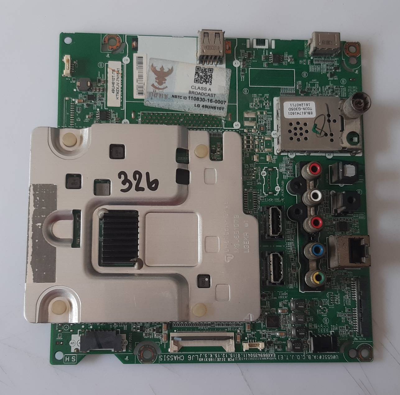อันที่ 326 LG 49UH610T ซีสเตร็ม EAX66943504 ดีเทสแล้ว
