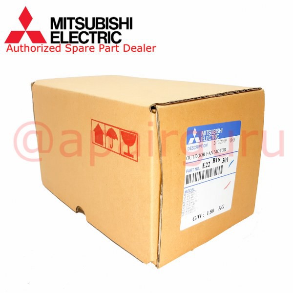 มอเตอร์คอยล์ร้อน Mitsubishi Electric รหัส E22B16301 เลิกผลิต ใช้ (E22H35301) แทน OUTDOOR FAN MOTOR มอเตอร์พัดลม คอยล์ร้อน อะไหล่แอร์ มิตซูบิชิอิเล็คทริค ของแท้