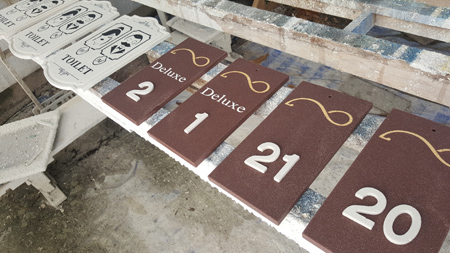ป้ายห้องพักปลากาญจน์รีสอร์ท Plakan