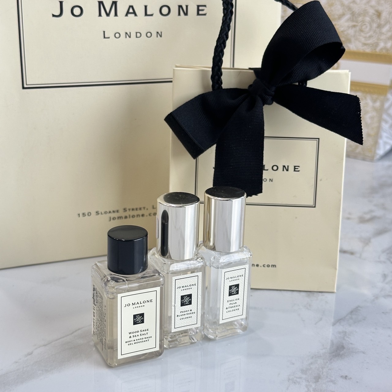 Jo Malone Perfume & Hand Wash Set ( 3 Items ) พร้อมถุงริบบิ้น