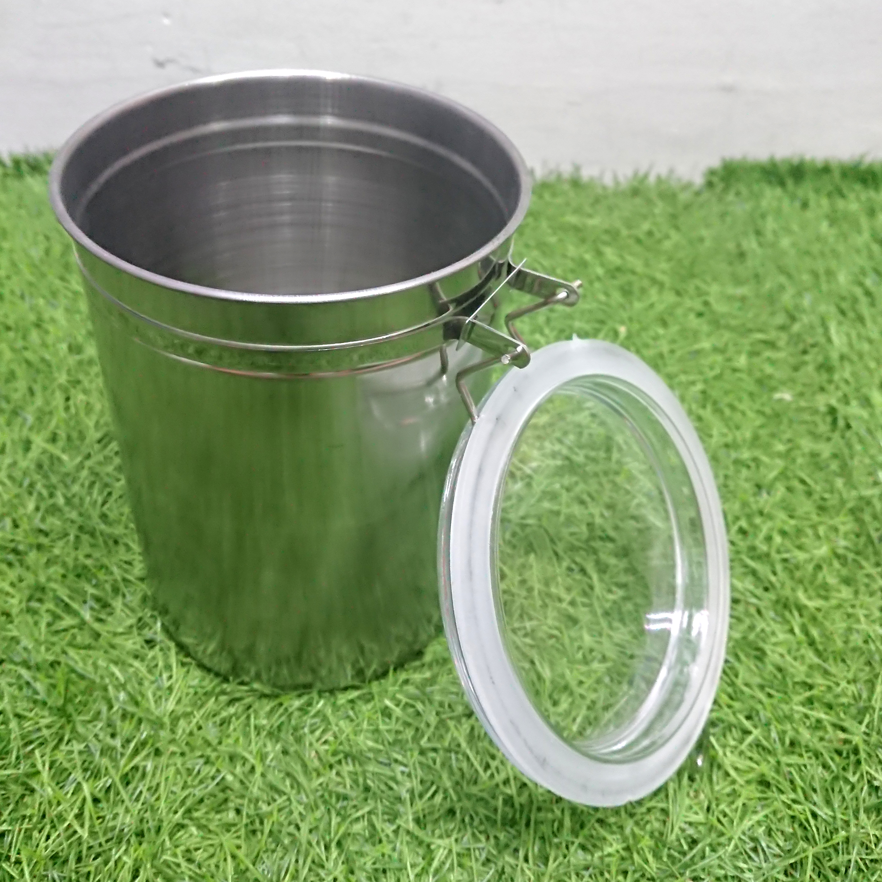 [1003] กระป๋อง Stainless steel หลายขนาด ล็อคเก็บความชื้น เก็บสมุนไพร ชา กาแฟ