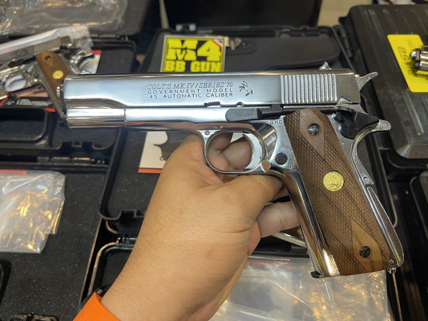 AKSA COLT 1911 ลาย Series 70 สีเงินเงา