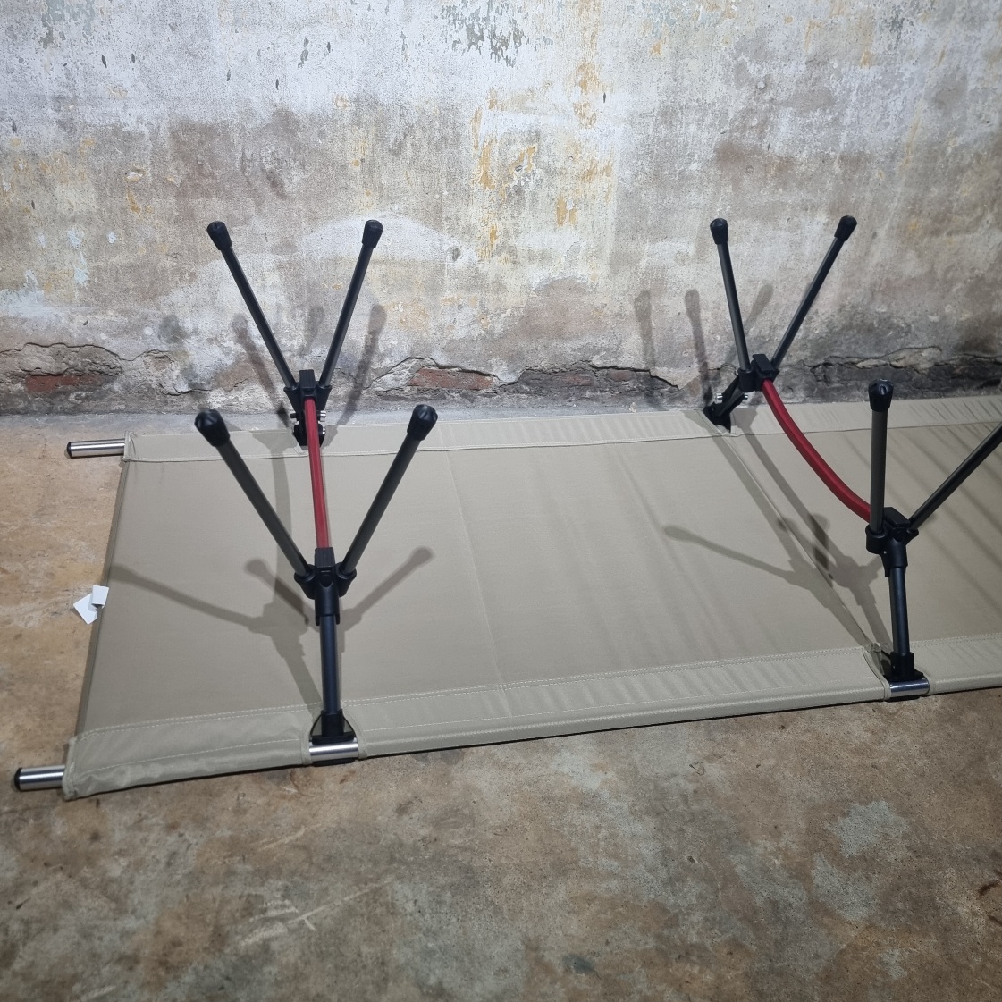 [1200] เตียงพับกลางแจ้ง น้ำหนักเบา เตียงแคมป์แบบพกพา ตั้งแคมป์ พักกลางวัน สูง 13cm และ 17-38cm Outdoor Camping