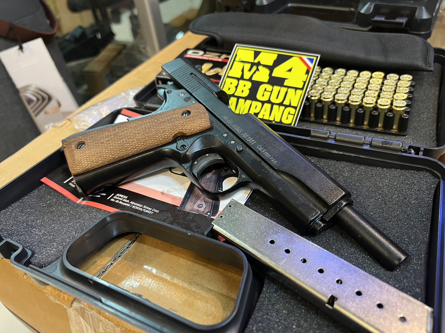 AKSA COLT 1911 ลาย 100 ปี สีดำ