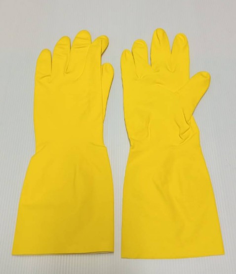 [ยกโหล 12 คู่] HDBY ถุงมือเฮฟวีดิวตี้ไนไตร ยาว 13 นิ้ว หนา 14 มิล ฝ่ามือหยาบแบบรังผึ้ง แบรนด์ ดูราเซฟ