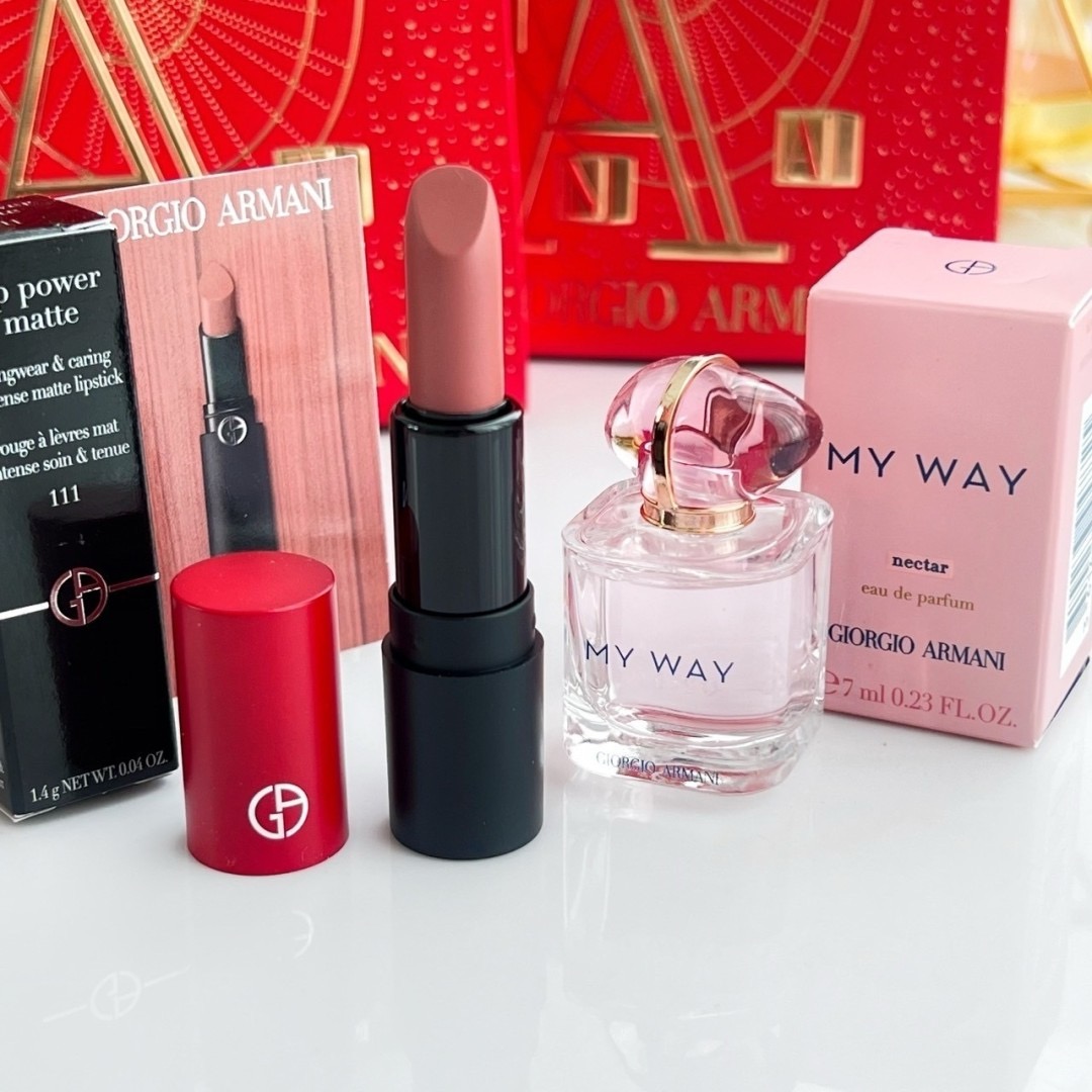 เซ็ทน้ำหอมจิ๋ว Giorgio Armani Perfume & Lip Miniature Gift Set