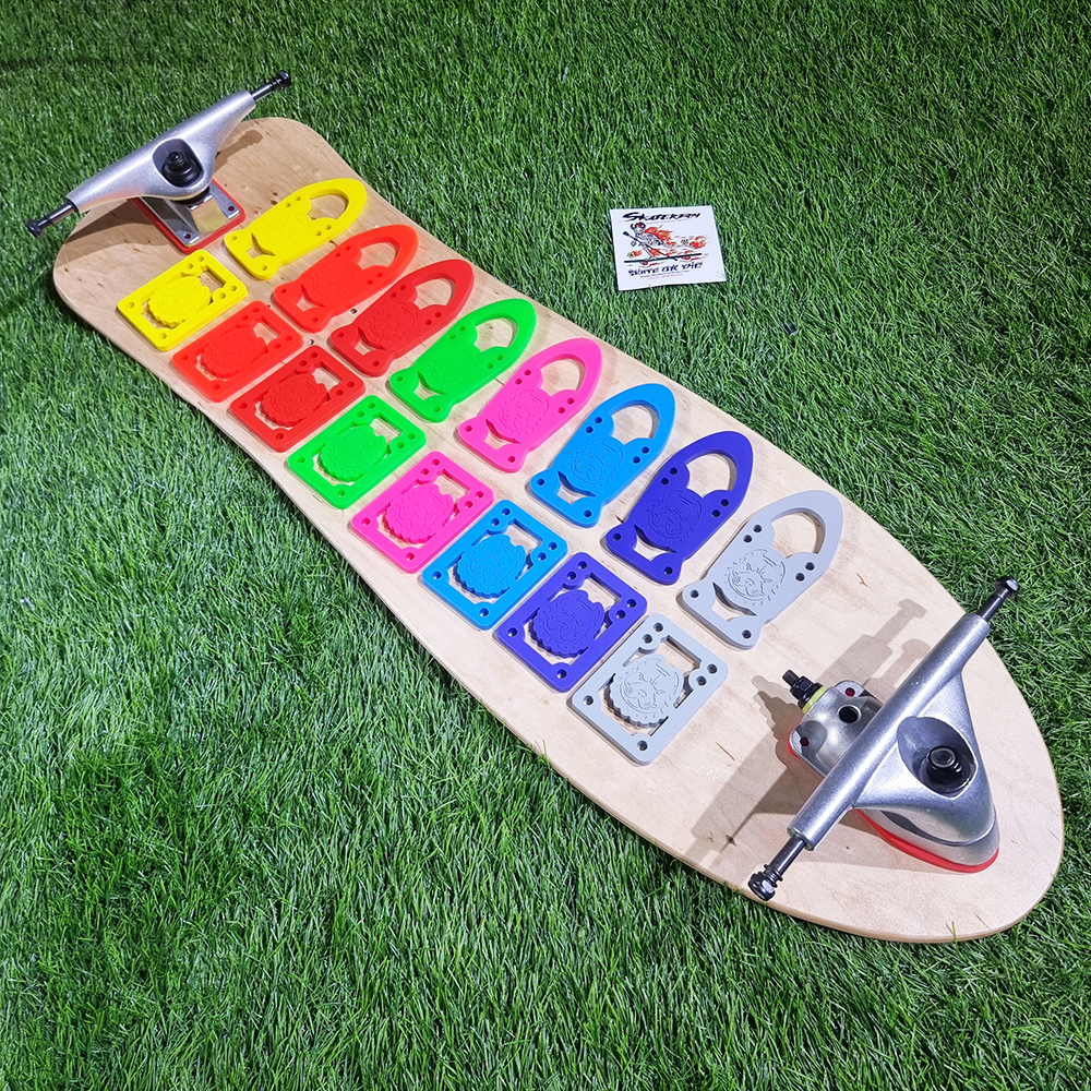 [0311] ยางรองทรัค หนา6mm Slide Flow เลือกได้ 7 สี เหลือง เทา ชมพู เขียว ส้ม ฟ้า ม่วง