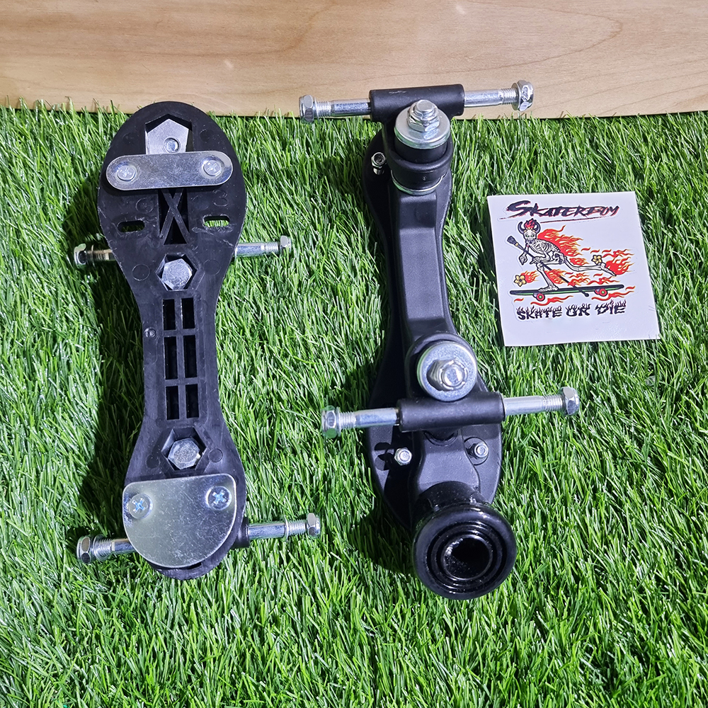 [0231] ฐานรองเท้า Roller skate 4ล้อ DIY รองเท้าผ้าใบ หุ้มข้อ เบรกแบบ Impala