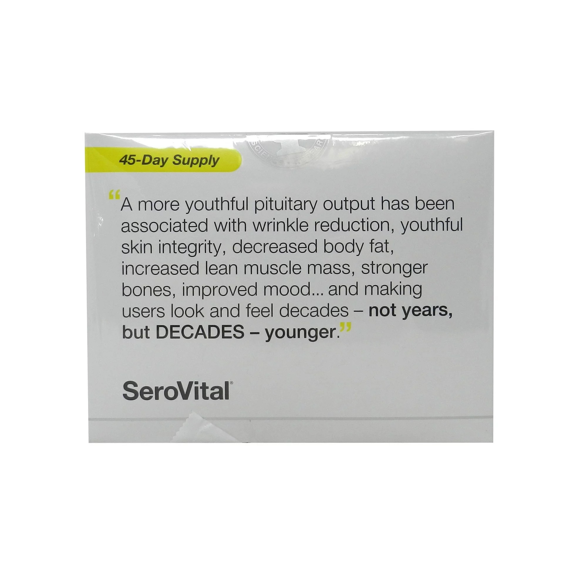 SeroVital HGH Reverse the Sign of Aging 180 Capsules/45 Days Supply 0 กก.