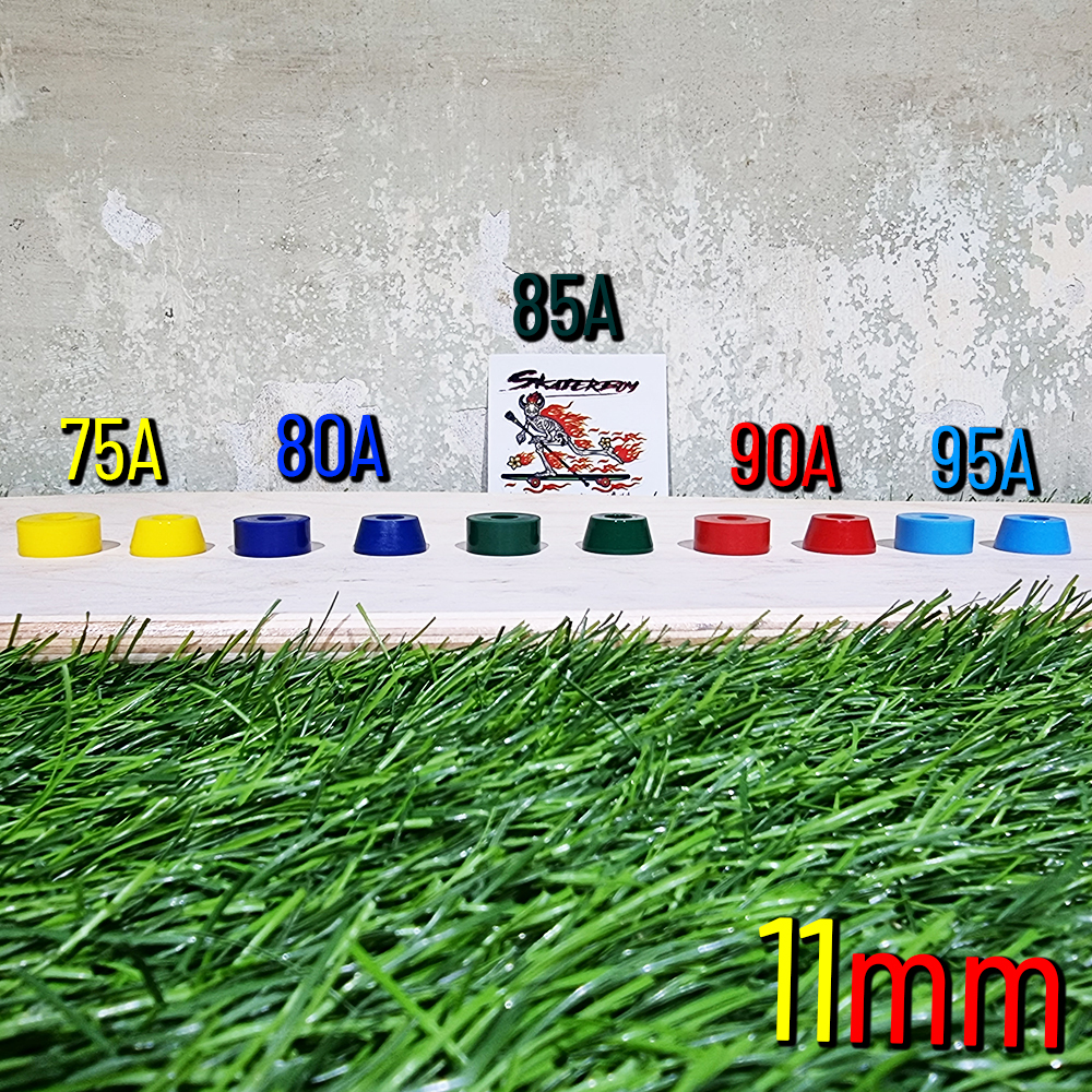 [0312] บูชชิ่ง Skateboard ทุกรุ่น สูง 11 13 15mm ความแข็ง 75 80 85 90 95A โคน บาเรล cone barrel