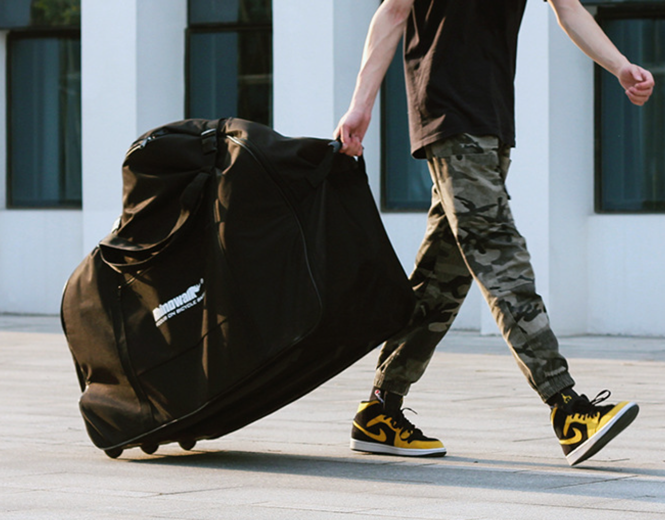 [0901] กระเป๋าจักรยาน จักรยานพับ จักรยานไฟฟ้า ล้อ 20 22นิ้ว มีล้อลาก ใส่ขึ้นรถไฟฟ้า BTS MRT