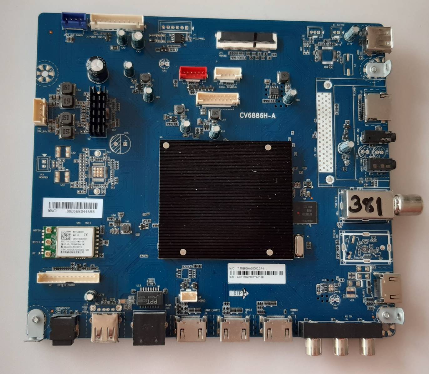 อันที่ 381 HAIER LE58K6500UA ซีสเตร็ม CV6886H-A B0D568D44A9B 7.T6886HA ดีเทสแล้ว