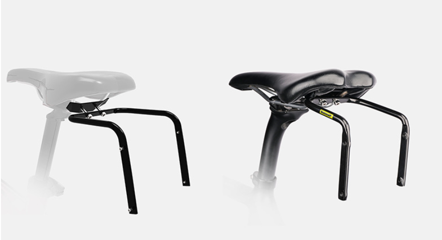 [0901] อุปกรณ์เสริม เบาะจักรยาน ติดกระติกน้ำ แบตเตอรี่เสริม จักรยานไฟฟ้า 2ช่อง เดินทางไกล travel bike