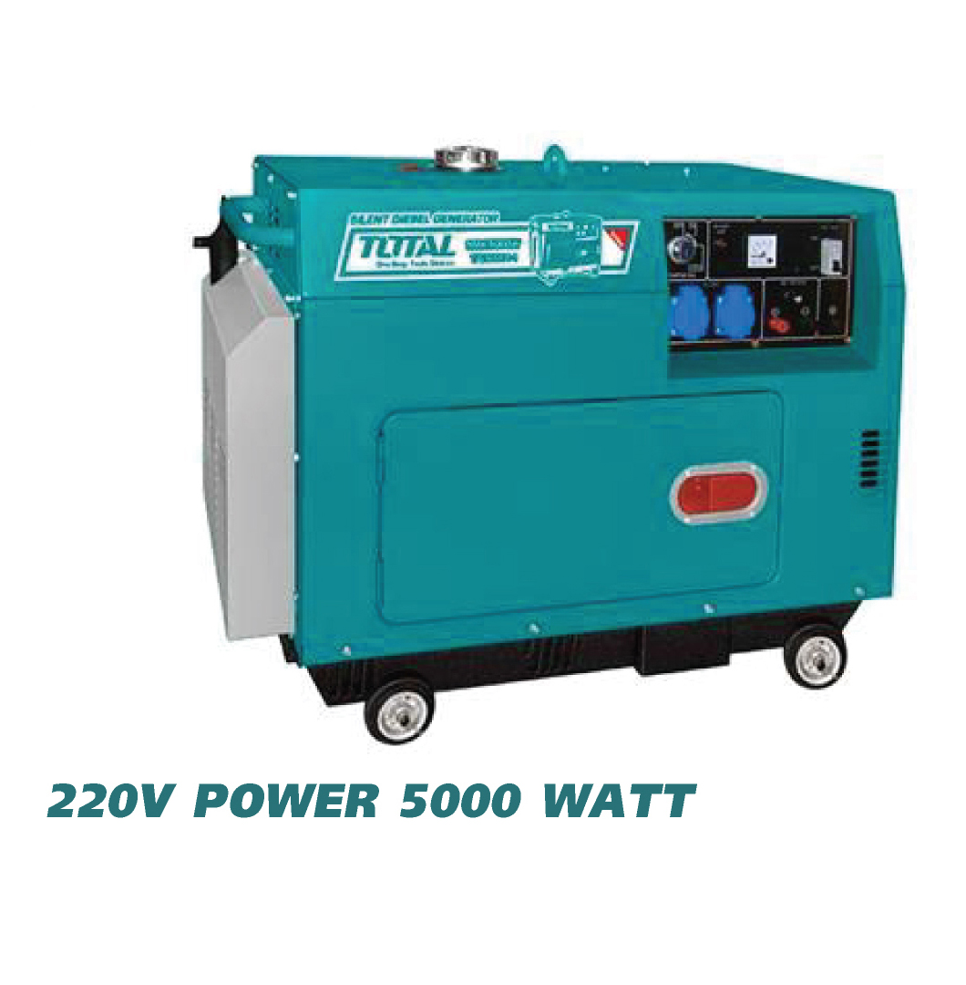 เครื่องปั่นไฟ (ดีเซล) 5000 วัตต์ TOTAL รุ่น TP250001