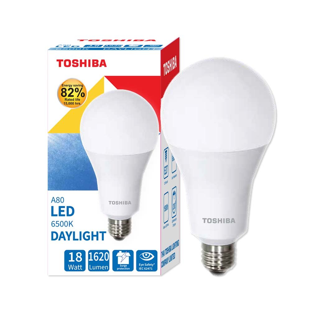 LED BULB TOSHIBA A80 18W DAYLIGHT E27