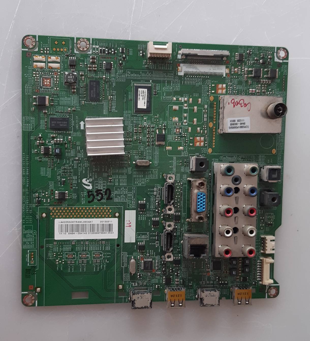 อันที่ 552 Samsung LA40D550K7R ซีสเตร็ม BN41-01751 ดีเทสแล้ว