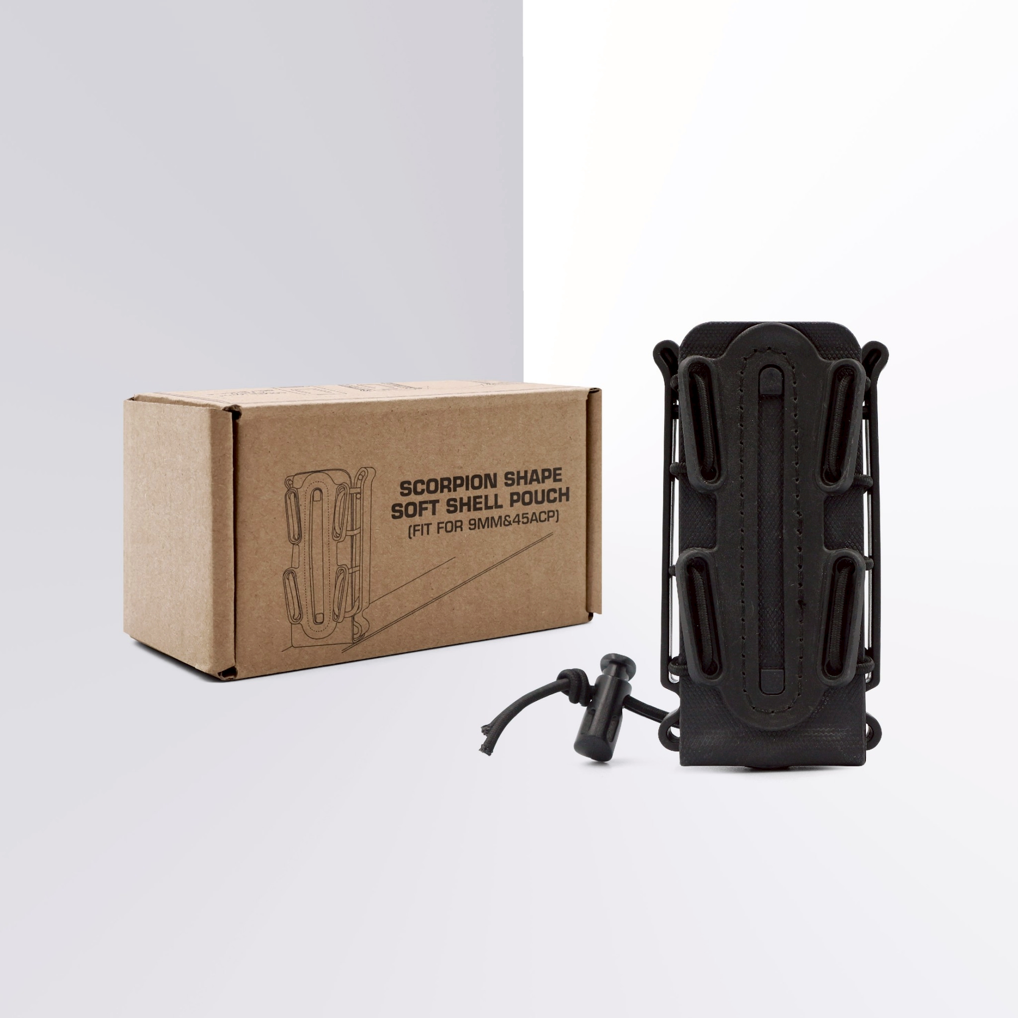 ซองแม็กกาซีนเดี่ยวยางยืด ( Soft shell Mag pouch ) Wosport (K0180)