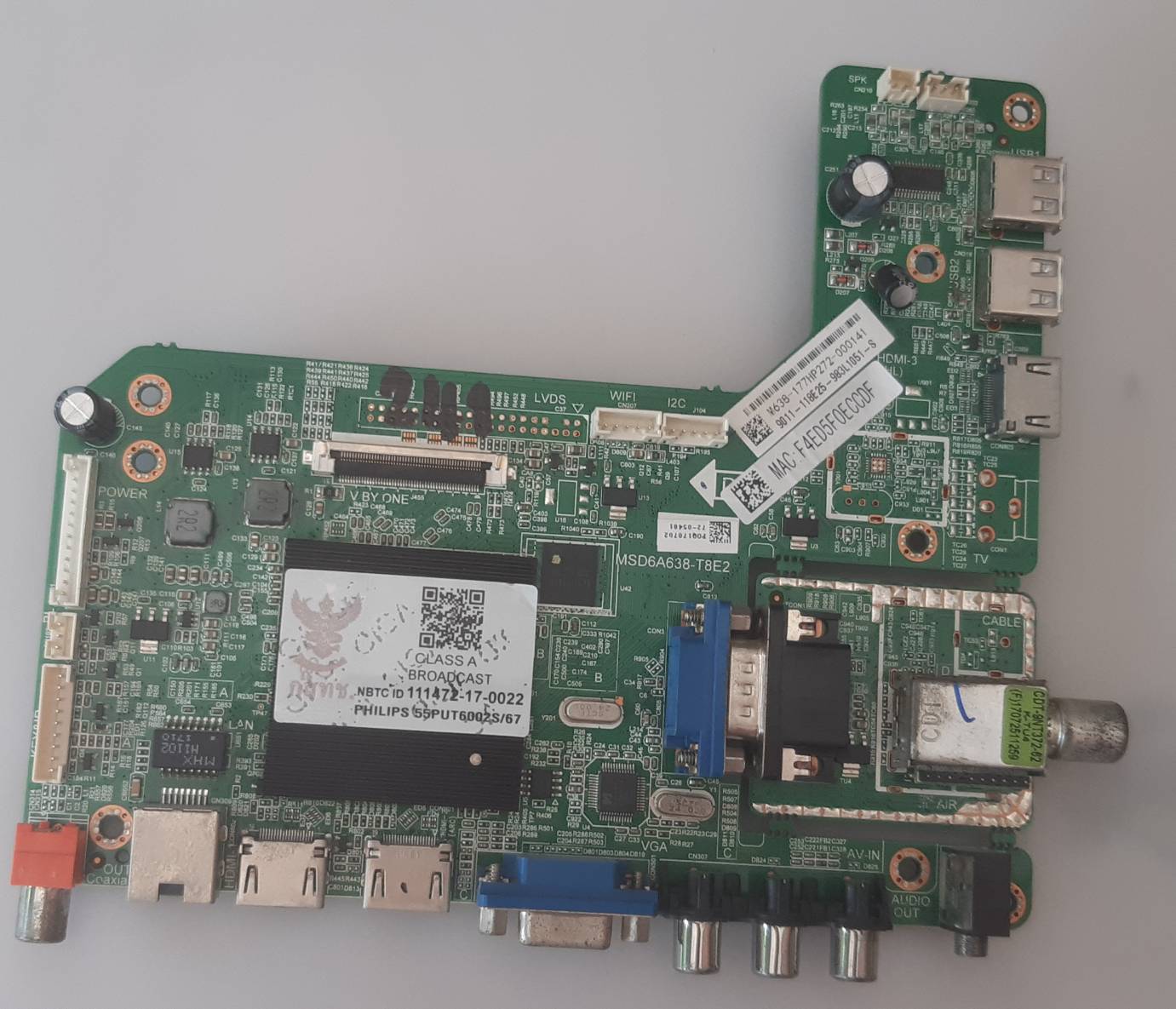 อันที่ 241 PHILIPS 55PUT6002S ซีสเตร็ม MSD6A638-T8E2 ดีเทสแล้ว
