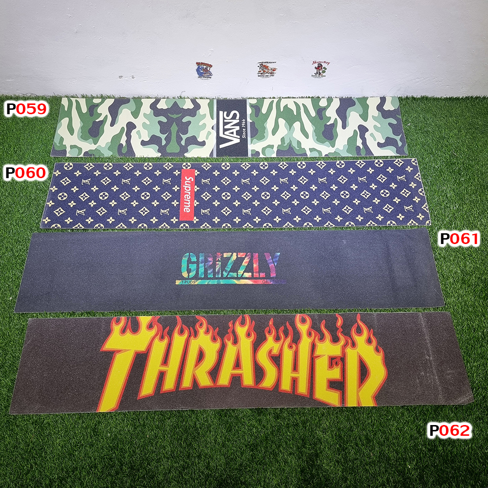 0303 สติ๊กเกอร์ กระดาษทราย 120x26 cm สำหรับ สเก็ตบอร์ด เซิร์ฟสเก็ต ลองบอร์ด Graphic Grip Tape skateboard longboard surf skate