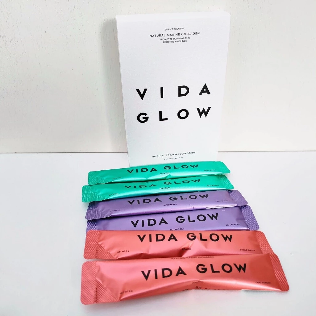 Vida Glow Natural Marine Collagen, Mixed Flavour 6 Sachets 0 กก.