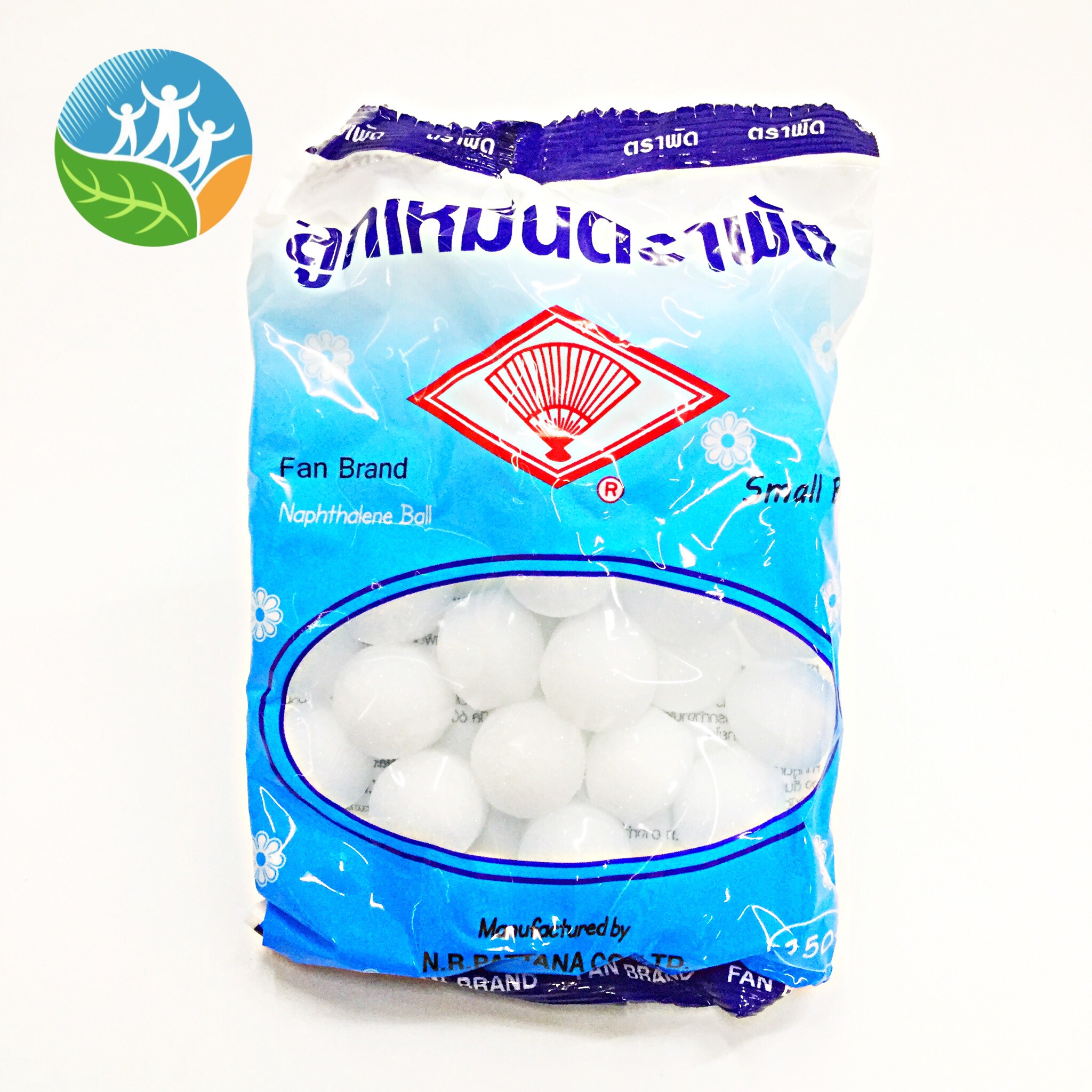 [ตราพัด] ลูกเหม็น(เล็ก) ซองฟ้า 150g.
