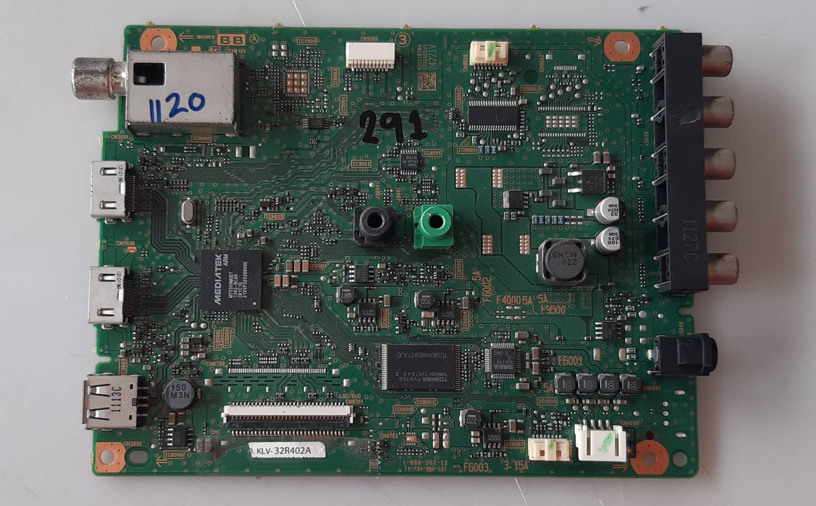 อันที่ 291 SONY 32R402A ซีสเตร็ม 1-888-352-12 A2011836A 30PIN พับ ดีเทสแล้ว