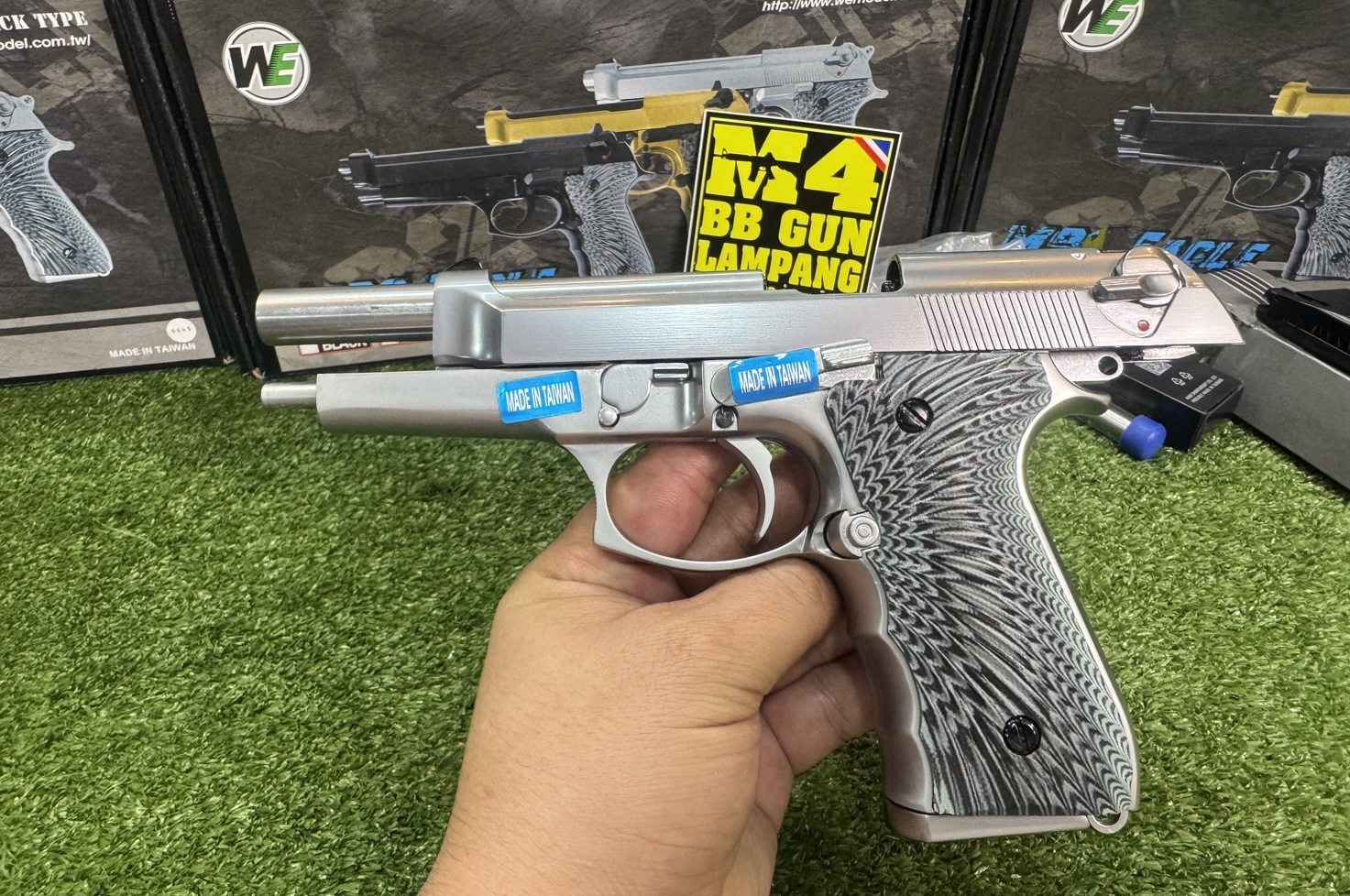 WE M92 EAGLE Full Auto GBB (Silver)