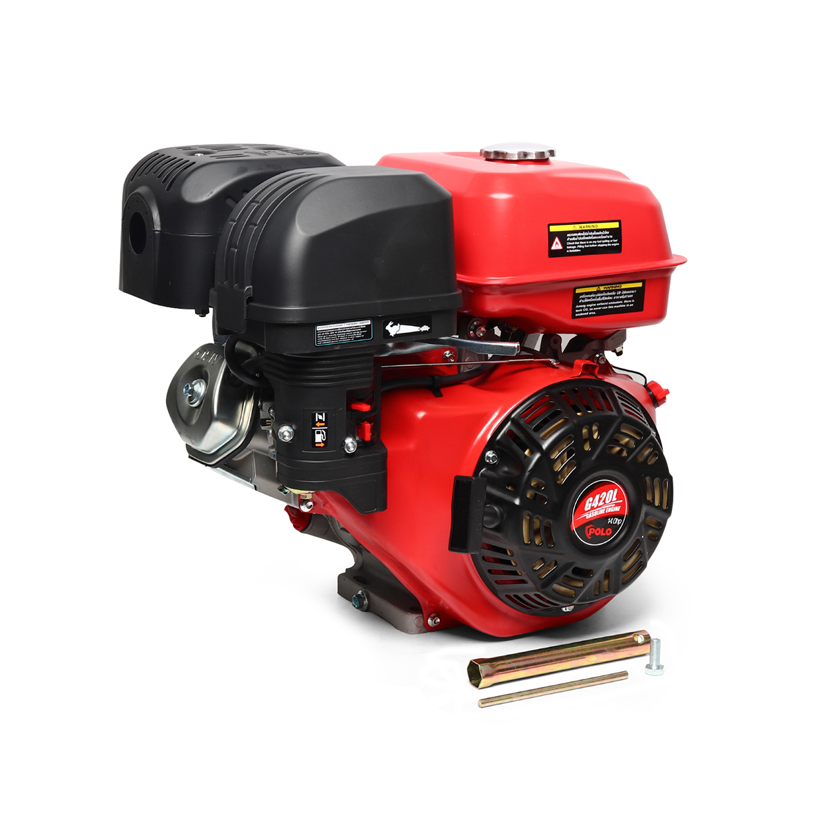 เครื่องยนต์เบนซิน(รุ่นเรือหางยาว) 14.0 Hp รุ่น G420L POLO