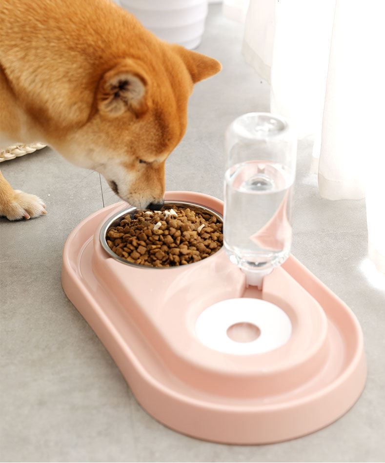 [1100] ชามให้น้ำ ให้อาหารสด สุนัข แมว ทำความสะอาดง่าย มีช่องน้ำหล่อกันมดขึ้น
