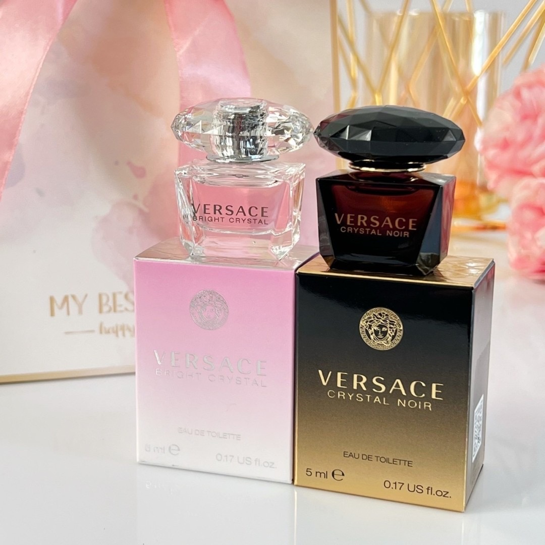 แพ็คคู่ Versace Crystal Noir & Bright Crystal 5 ml x 2 หัวแต้ม
