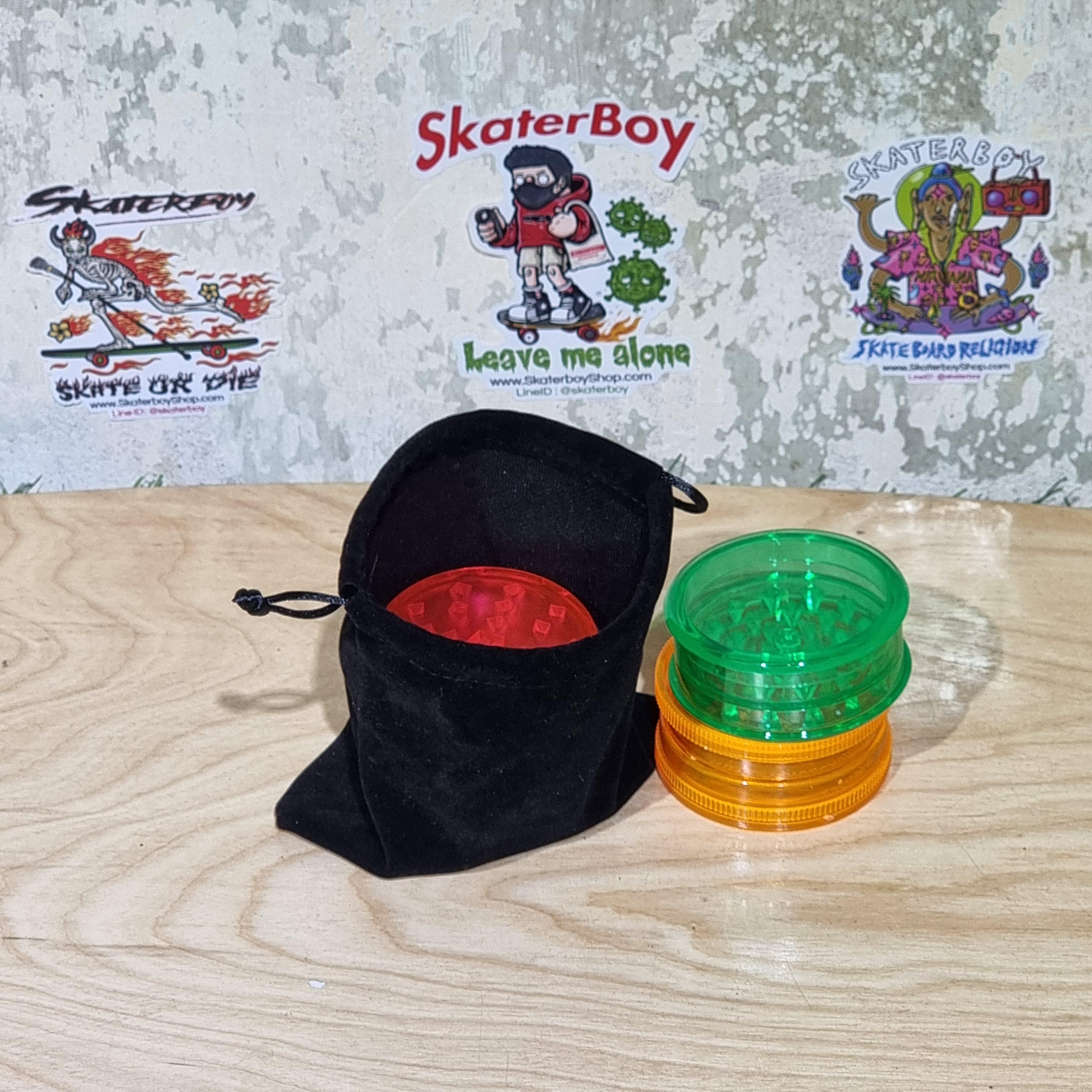 [1002] ถุงผ้าเก็บ grinder ขนาด 11x12cm ผ้าสักหลาด ที่บดสมุนไพร เครื่องบดสมุนไพร บดกาแฟ ไกเดอร์บด