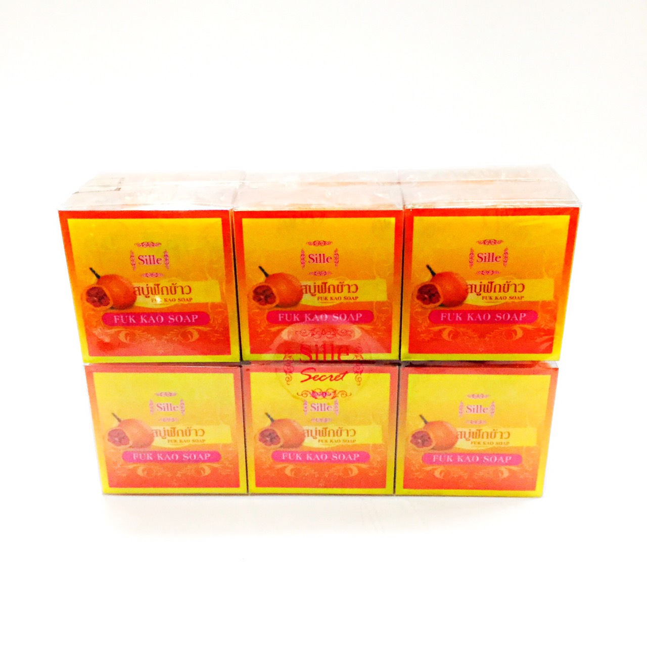 [Sille] สบู่ฟักข้าว (S014) แพ็ค12ก้อน 60g.