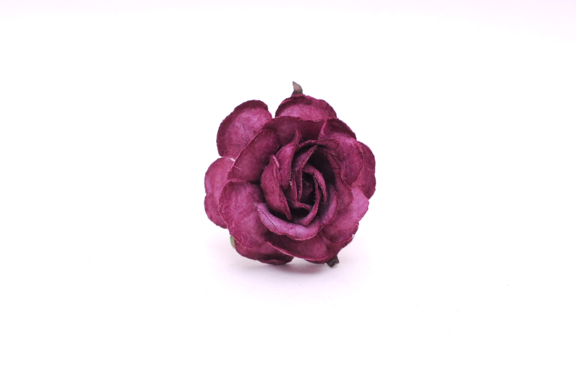 Paper Flower, 25 pieces roses paper size 3.5 cm., byzantine color.