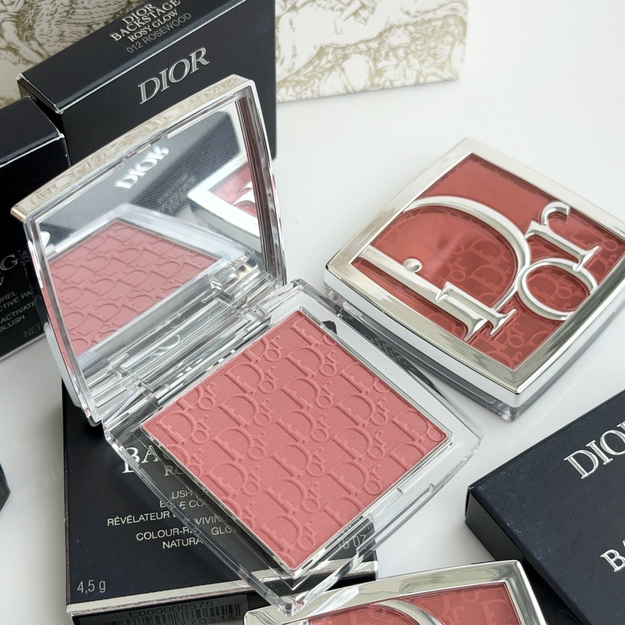 New !! Dior Backstage Rosy Glow Blush 4.5 g # 012 Rosewood